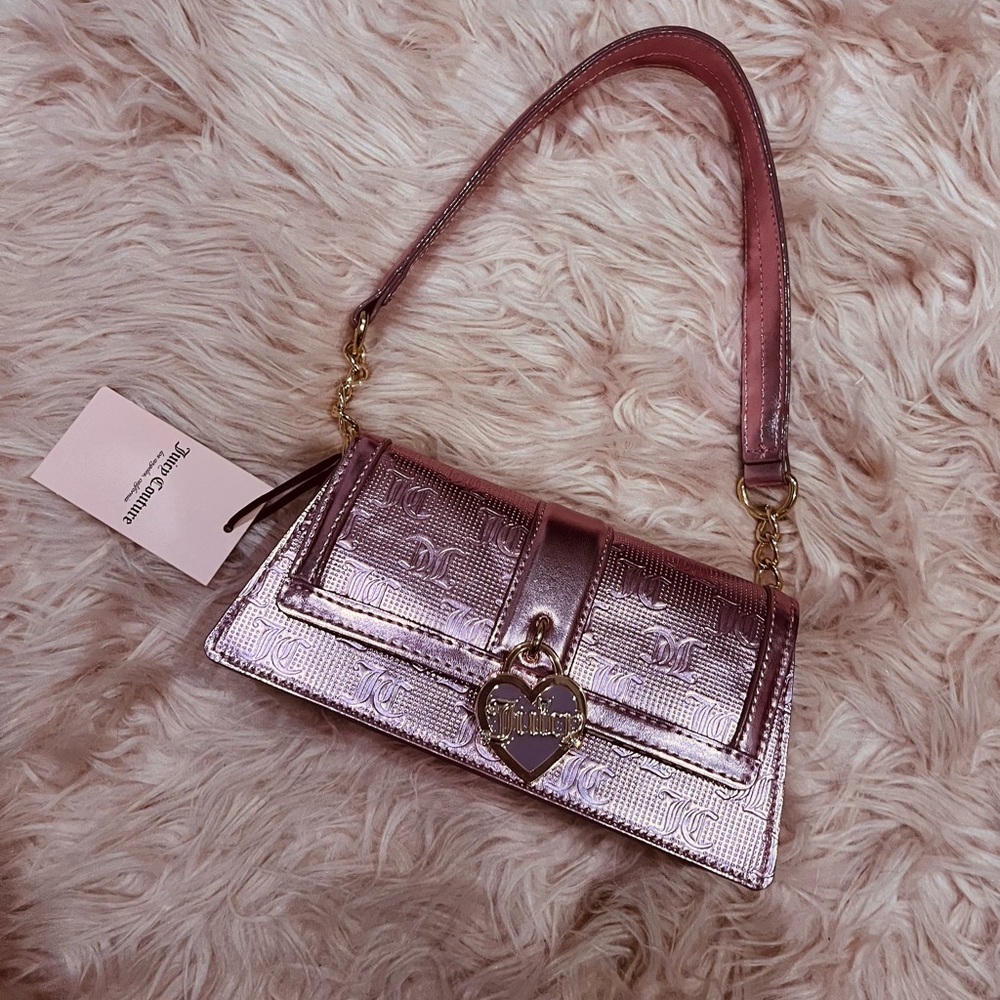 Juicy couture pink metallic shoulder bag